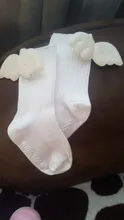 Lindo Angel Wings calcetines de niñas bebé invierno cálido antideslizante calcetines de bebés niños suave, calcetines de punto infantil de piso para niños pequeños