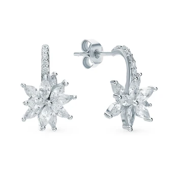 

Silver earrings with cubic zirconia sunlight sample 925