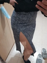 Falda Sexy con estampado de leopardo para mujer, faldas de cintura alta con abertura Floral, moda ajustada abierta para playa, faldas informales, ropa de flores