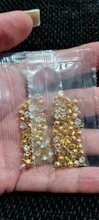 Cuentas de latón con diamantes de imitación de un solo orificio, abalorios de 4MM, 100 MM y 8MM, accesorios de joyería Diy, 5,5 Uds.