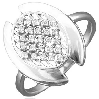 

Krasnoselsky jewelry prom ring with cubic zirconia in 925 sterling silver