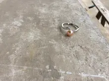 Anillos de Color plata y Perla de agua dulce para mujer, piedra Natural ajustable, regalo de cumpleaños, regalo de fiesta para niña