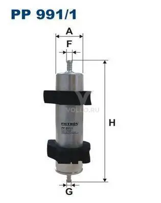 FILTRON PP 991/1 Фильтр топливный AUDI A4/A5/A8 2.0D/2.7D/3.0D 09