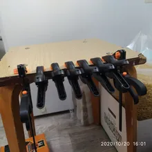 Plastic Clips Spring-Clamp Working-Tools Adjustable-Clamps Wood Outillage 3inch for 6pcs/Lot