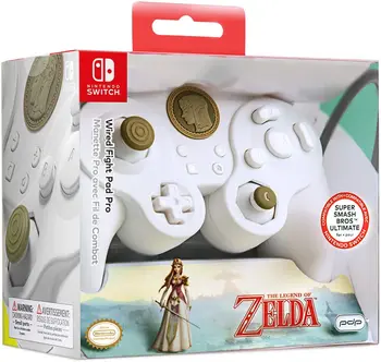 

Wired Fight Pad Pro Controller White Zelda Special licensed SWITCH