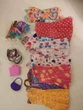 Conjunto de accesorios para muñecas Barbie, accesorios para muñecas Barbie, 32 artículos, 10 vestidos a la moda + 4 gafas + 6 collares + 2 bolsos + 10 zapatos