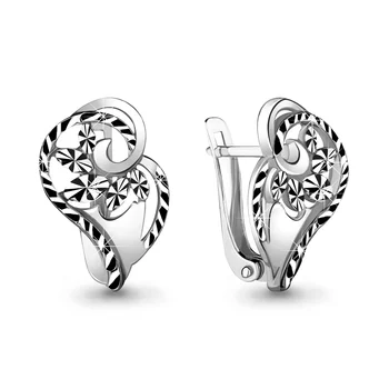 

Aquamarine earrings without inserts, 925 sterling silver