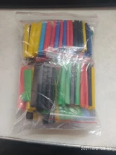 Kit de tubos termorretráctiles de aislamiento de poliolefina, surtido de encogimiento de calor, tubo de manguito de Cable de tubería 2:1, 164 Uds.