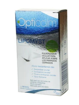 

Opticalm lipomyst eye spray 10 ml spray indicated to relieve dryness, tiredness, itching or irritation.