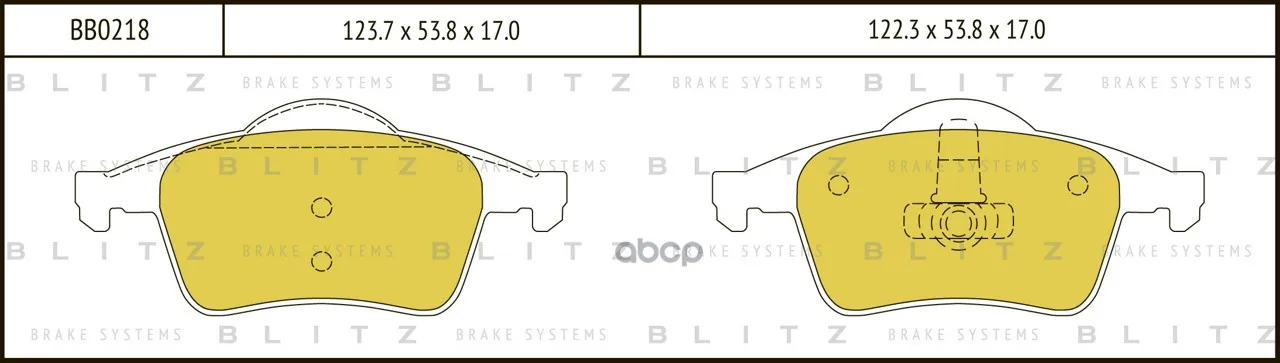 Колодки Тормозные Дисковые Volvo S60/S70/S80/Xc70 98- Blitz арт. BB0218