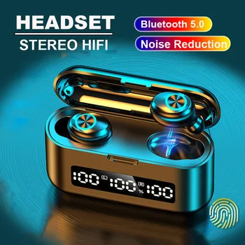 

Truly Wireless Bluetooth Headset Sport Stereo Bluetooth Earbuds Noise Reduction High Quality Earphones With 2000mAh charge case