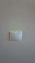 Kids Sticker Decoration Luminous-Switch Cat-Fairy Moon-Star Glow-In-The-Dark Decal Cartoon
