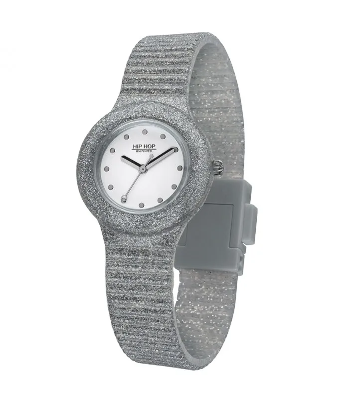Hip Hop watch ladies sparkling MANIA SILVER 32mm HWU0967