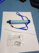 Purificador de agua para exteriores, para acampar, senderismo, supervivencia, portátil, filtro de agua