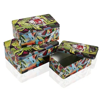 

Set of decorative boxes Metal Graffitti