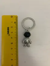 Llavero hecho a mano de astronauta en 3D, Robot espacial, regalo de aleación para hombre y amigo