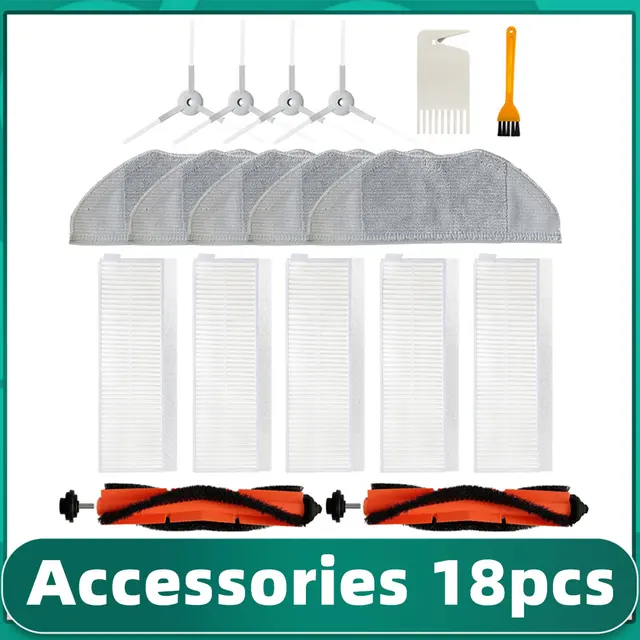 Xiaomi MJSTG1 Mijia G1 Mi Robot Vacuum-Mop Essential Cleaner Hepa Filter Main Side Brush Mop Rag Replacement Parts Accessories Set B