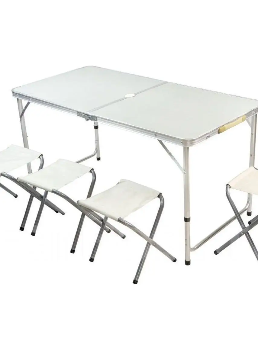 Стол туристический складной COOLWALK 54*93*55/68 алюминиевый