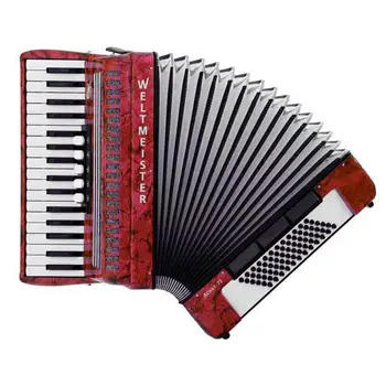 

Achat-iii-72/34-rd achat 72 accordion 34/72/III/5/3, red, with straps and cover,