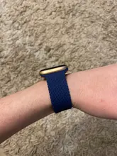 Correa de silicona trenzada elástica para Apple watch, correa de 44mm, 40mm, 38mm y 42mm para iWatch series 6, 5, 4, 3 se