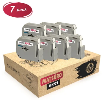 

Original Matsuro | Compatible replacement Tapes for BROTHER M-K221 MK221 black on white (9mm x 8m)