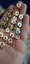 20 piezas encantos pies 13x10mm plata tibetana chapado en oro bronce colgantes joyería antigua fabricación artesanal DIY