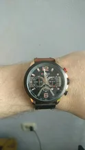 CURREN-Reloj de pulsera deportivo de lujo para hombre, cronógrafo de cuero de moda, con fecha