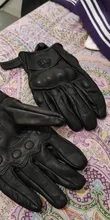 Guantes de motocicleta unisex de cuero y carbón para invierno, guantes de moto para hombre y mujer, para motocross, ATV