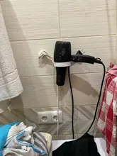 Rack-Organizer Hair-Dryer-Holder Shelf-Storage Bathroom Wall-Mounted ABS for Dia. High-Quality