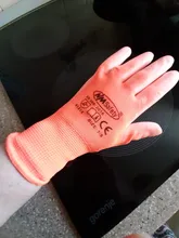 NMSafety-guantes de trabajo de alta calidad, 12 pares, PU, recubrimiento de Palma, Protector de seguridad