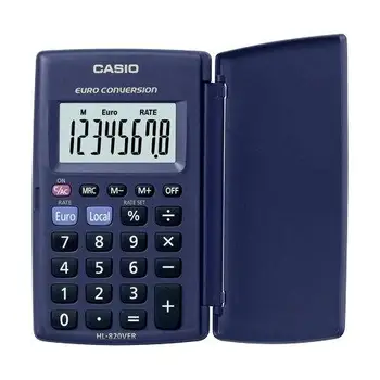 

Black 8 digits calculator desktop calculator battery 1x6.25x10.4 cm HL-820VERCASIO5.24