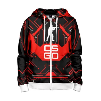 

Children's sweatshirt 3D with zipper CS:GO
