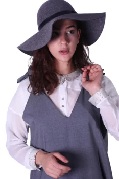 

Women&Women Transparent Collar Stylish White Shirt