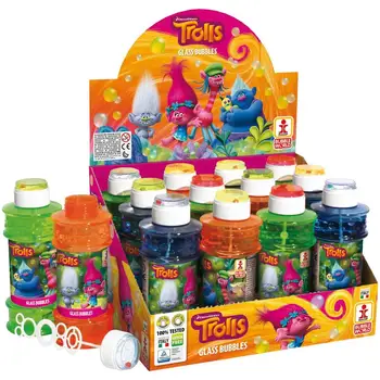 

12 PCs-Dulcop Display soap bubbles-Trolls-bottle Glass 300 MlDULCOP18.2