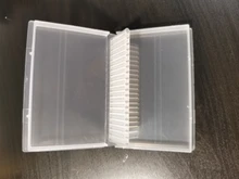 Caja de almacenamiento clara de 10/20/30 ranuras para limas de uñas, contenedor para accesorios de uñas