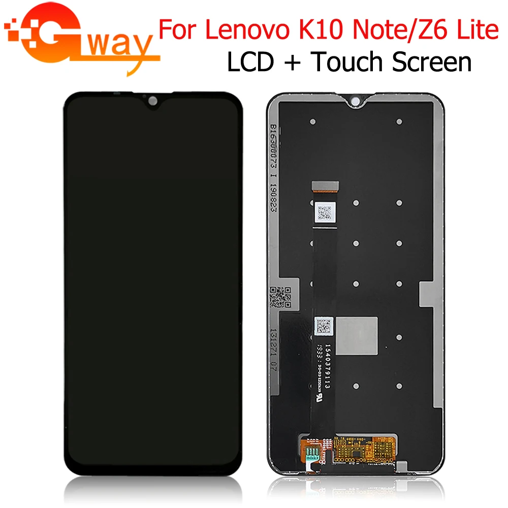 Original 100% Tested LCD For Lenovo K10 Note Display Digitizer Assembly K10Note Z6 Lite L38111 Youth |
