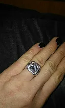 FDLK suntuoso de los hombres de aleación de Zinc de anillo de 2,0 quilates Natural cristal CZ blanco anillo venda de boda de los hombres joyería de fiesta