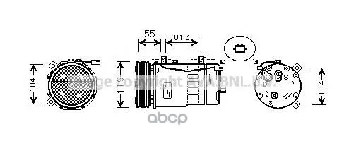 Компрессор Кондиционера Ava арт. AIAK001