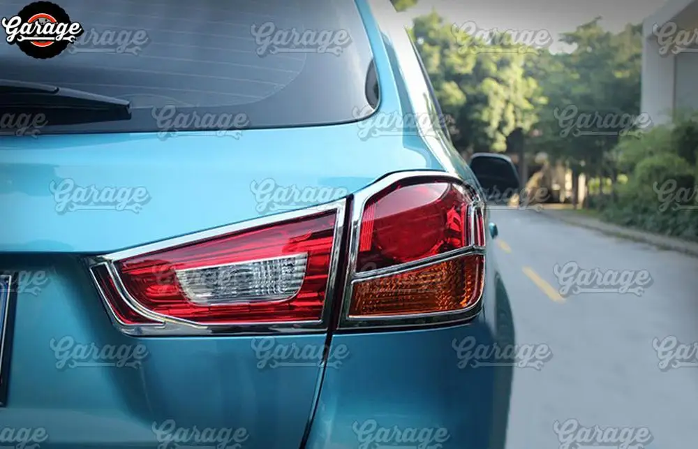 Накладки на задние фары для Mitsubishi Outlander Sport 2013- ABSplastic molding 1 комплект/2 шт. украшение автомобиля stylin