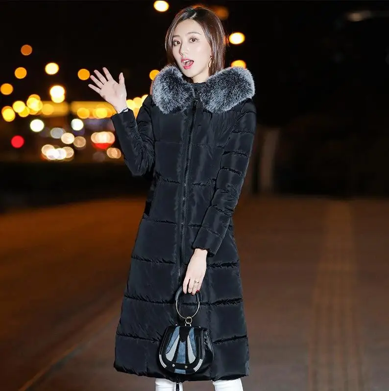 Дата hiver veste Женская мода solide fermeture erclair парка manteau genou-haut canard doudoune femmes epaissir верхняя одежда 4 couleur