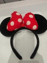 ZAFILLE-cintas para el pelo de orejas de Minnie para niña, cinta para el pelo para sesión de fotos, sombreros de fiesta de cumpleaños, accesorios para el cabello para niña