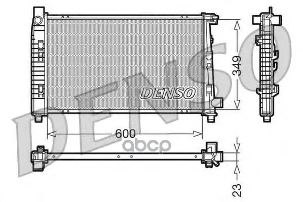 Радиатор Системы Охлаждения Denso арт. DRM17100