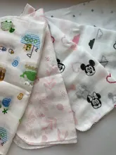 Toalla infantil de muselina para bebé, pañuelos de dos capas, toalla de 6 capas, de algodón, tejido denso, de 5 a 10 Uds.