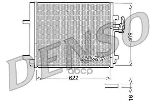 Радиатор Кондиционера Ford: Galaxy / Mondeo Iv /S Max / S80 Ii / V70 Iii / Xc70 Ii Denso арт. DCN10016
