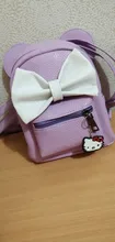 Mochila pequeña de cuero PU para mujer, Mini bolsa femenina, mochila agradable arco chicas adolescentes, bolso bandolera escolar, novedad de 2020