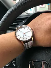 Las mujeres relojes reloj de mujer de moda de lujo marca oso cuarzo relojes correa de cuero reloj informal regalo reloj femenino