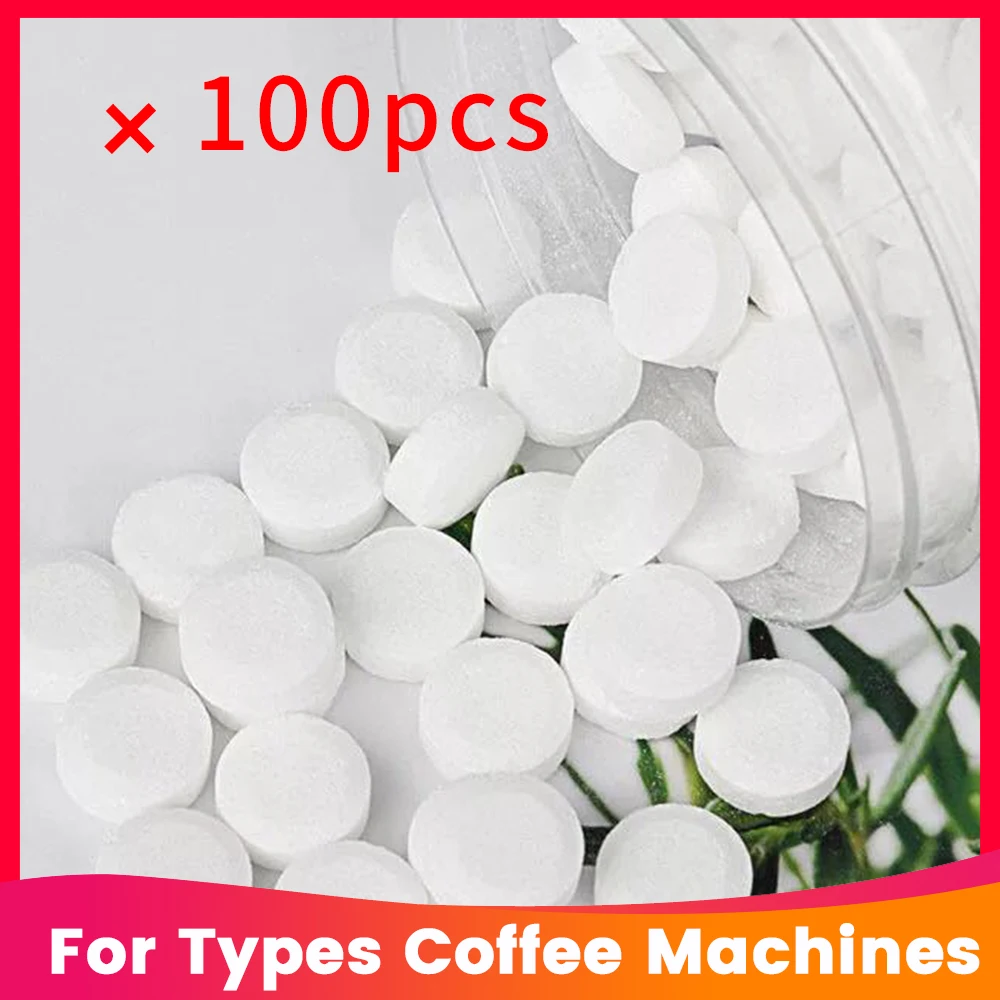 Coffee Machines Cleaning Effervescent Tablets 100Pcs Universal Descaling Solution For All Types Coffee Maker coffee machine cleaner