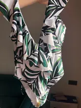 Bañador Sexy de una pieza para mujer, traje de baño de realce, Monokini con volantes, ajustable al hombro, 2021