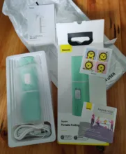 USB Cooler Fan Cooling-Fan Folding Emergency-Power-Bank Baseus Rechargeable Mini 2000mah