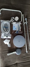 Mixer Tap Faucet-Set Hand-Sprayer Rainfall Shower Frap Bathroom Chrome-F2416 Wall-Mounted